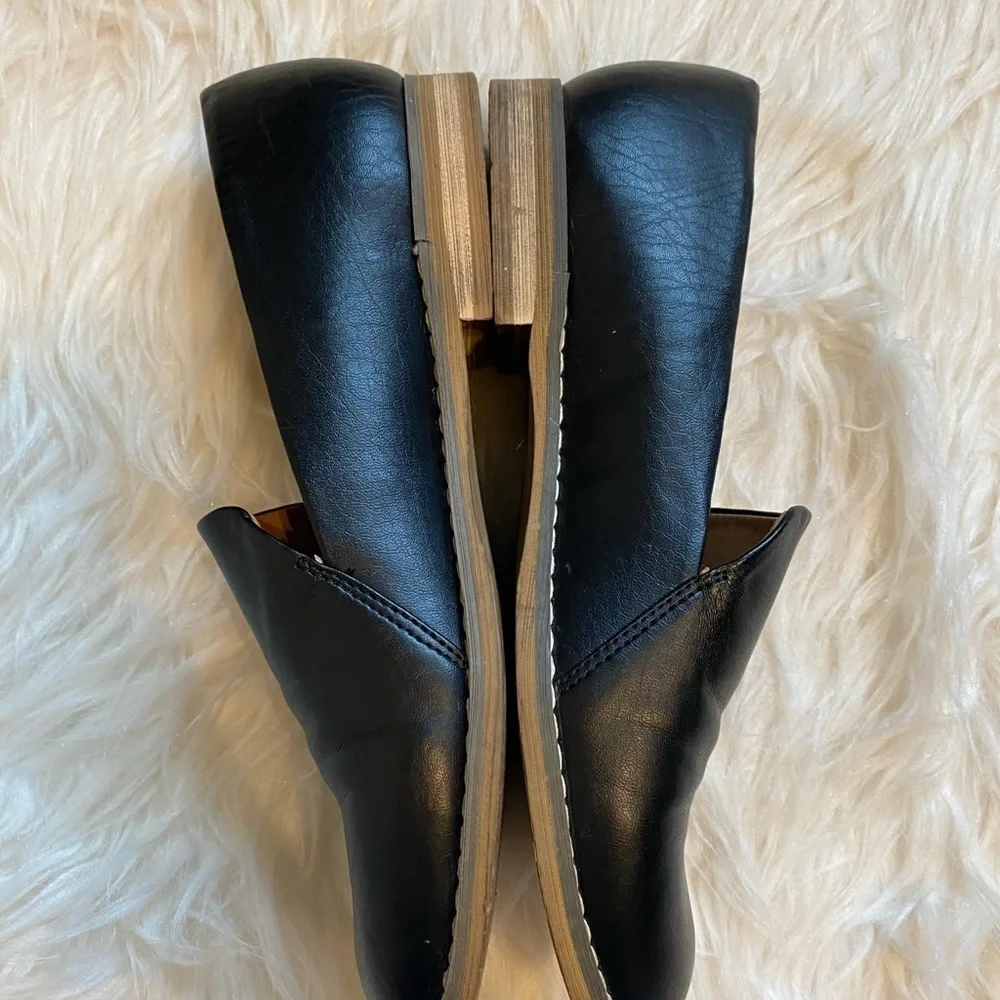 INDIGO RD. Irhani  Leather Slip On Loafer Black‎ Flats 6M